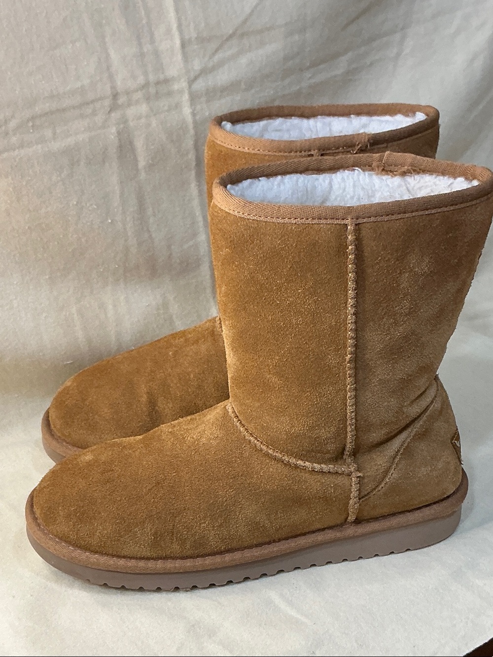 Koolaburra Chestnut Suede Fleece-Lined Winter Boot